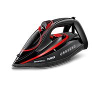 Tower T22034Red Steam Iron With Ceraglide Xl Ceramic Soleplate Print