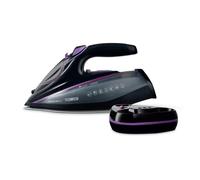 Tower T22036LIL Cordless Steam Iron with One Temp Technology & XL Ceramic Soleplate, Ant-Drip & Anti Calc Functions, 350ml Water Tank, 3100W, Lilac & Black