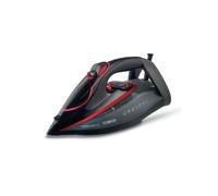 Tower T22032RED Steam Iron with Ceraglide XL Ceramic Soleplate, Adjustable Temperature Control, Anti-Drip & Anti-Calc, Auto Shut Off 350ml Water Tank, 3100W, Red & Black