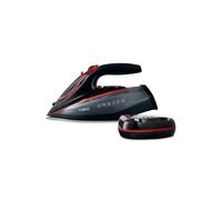 Tower T22035RED Cord/Cordless Steam Iron with Ceraglide XL Ceramic Soleplate, Thermostatic Dial Control, Anti-Calc & Anti-Drip Functions, Auto Shut Off, 350ml Water Tank, 3100W, Red & Black