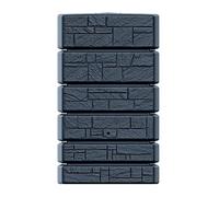 (Anthracite, 500 litres) Garden Large Round Plastic Water Butt Set Inc Connection kit 350 500 litres Ston
