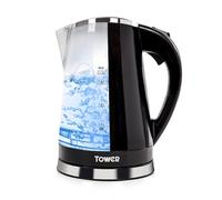 Tower T10012 LED Colour Changing Kettle, 1.7L, 2200W, Black