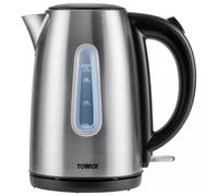 Tower T10015B 1 7 Litre Jug Kettle in Brushed St Steel 3 0 kW Rapid