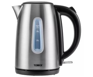 Tower T10015B 1 7 Litre Jug Kettle in Brushed St Steel 3 0 kW Rapid