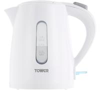 Tower T10029W 1L Jug Kettle with 360° Swivel Base, Quick Boil, 2200W, White