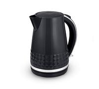 Tower T10075BLK Solitaire Kettle with 360° Swivel Base Cord Storage 1.5L 3KW Black and Chrome Accents