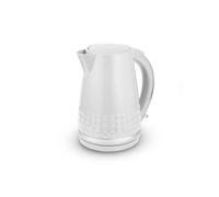 Tower Solitaire Kettle with 360° Swivel Base, Cord Storage, 1.5L, 3KW, White and Chrome Accents - T10075WHT