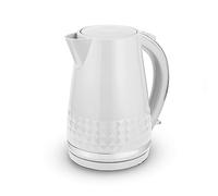 Tower Solitaire Kettle with 360° Swivel Base, Cord Storage, 1.5L, 3KW, White and Chrome Accents - T10075WHT