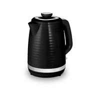 Tower T10077BLK Saturn Kettle with Quick Boil, 1.7L, 3000W, Black with Chrome Accents