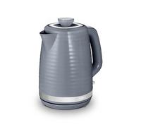 Tower T10077GRY Saturn Kettle With Quick Boil, 1.7L, 3000W, Grey With Chrome Accents