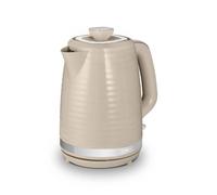 Tower T10077MSH Saturn Kettle with Quick Boil, 1.7L, 3000W, Latte with Chrome Accents, Beige