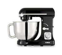 Tower T12033 3-in-1 5L Stand Mixer with 6 Speeds and Pulse Setting, 1000W, Black