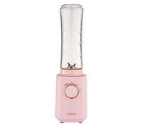 Tower T12060PNK Cavaletto Personal Blender with Tritan Smoothie Bottle, 2 Speeds, 500ml, 300W, Marshmallow Pink and Rose Gold