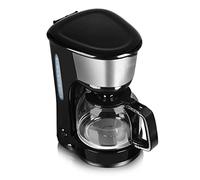 Tower T13001 Filter Coffee Machine, 10 Cup Serving with Keep Warm Function and Water Gauge, 1.25L, 1000W, Black & Silver