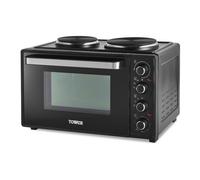 Tower 32L Black Mini Oven with Hot Plates Black