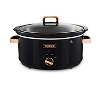Tower T16019RG Slow Cooker 6.5L Black and Rose Gold
