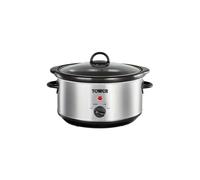 Tower T16039 3.5L Slow Cooker, Stainless Steel