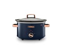 Tower T16043MNB Cavaletto 6.5 Litre Slow Cooker - Midnight Blue & Rose Gold