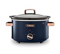 Tower T16043MNB Cavaletto 6.5 Litre Slow Cooker - Midnight Blue & Rose Gold
