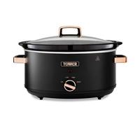 Tower T16043BLK Cavaletto 6.5L Slow Cooker Black & Rose Gold
