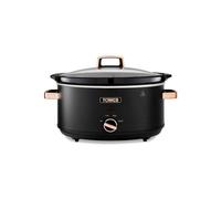 Tower T16043Blk Cavaletto 6.5L Slow Cooker Black & Rose Gold Black