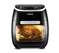 Tower T17038 Xpress 5-in-1 Manual Air Fryer Oven with Rapid Air Circulation, 60-Minute Timer, 11L, 2000W, Black