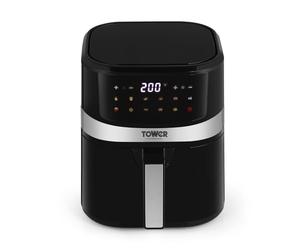 Tower T17038 Xpress 5-in-1 Manual Air Fryer Oven with Rapid Air Circulation, 60-Minute Timer, 11L, 2000W, Black