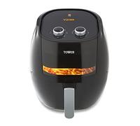 Tower T17071 Vortx Vizion Manual Air Fryer with Rapid Air Circulation, 7L, 1800W, Black