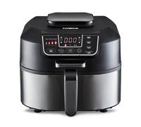 Tower T17086 Vortx 5 In 1 Air Fryer And Grill With Crisper, 5.6L, Black In Silver Silver A