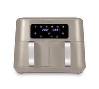 Tower T17137MSH Vortx 8.5L Dual Basket Air Fryer with Dual Cook Function, 2400W, Latte & Chrome