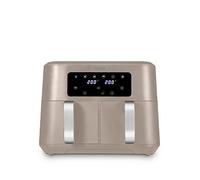 Tower T17137MSH Vortx 8.5L Dual Basket Air Fryer with Dual Cook Function, 2400W, Latte & Chrome