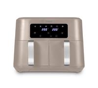 Tower T17137MSH Vortx 8.5L Dual Basket Air Fryer with Dual Cook Function, 2400W, Latte & Chrome