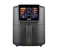 Tower 8L AIRX Digital Single Basket Air Fryer with A.I. & Vortx Technology, 6 Cooking Pre-sets, Space Saving Design, 60 Minute Timer, 1500W, Grey, T17158