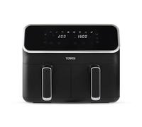 Tower T17164 Vortx Dual Basket Air Fryer with Digital Control Panel, 8 Cooking Pre-sets, Reheat & Sync Functions, 2700W, 8L, Black