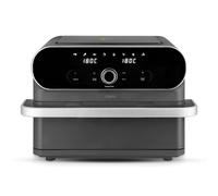 Tower T17200 Elite Flexi-Drawer Air Fryer With Divider, Vortx Cooking Technology, Digital Control Panel, 8 Cooking Presets, 1700W, Graphite In Grey Grey A