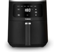Tower Digital Single Basket Air Fryer, 4L Capacity, Overheat Protection, 1300W, Black, Medium, T17205AFR