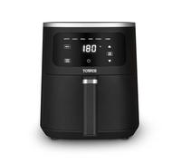 Tower T17205AFR Digital Single Basket Air Fryer, 4L Capacity, Overheat Protection, 1300W, Black, Medium