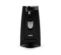 Tower T19007 3-in-1 Electric Can Opener with Knife Sharpener & Bottle Opener, Black