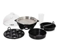 Tower T19023 Multi-Function Egg Cooker with Egg Poaching Tray & Omelette Tray, 360W, Black