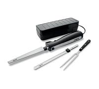 TOWER T19028 Electric Knife with One Touch Operation, Ergonomic Design and Storage Case, 120W, Black