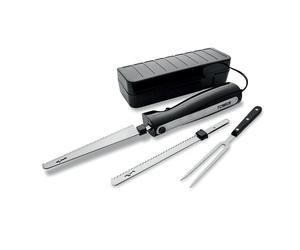 Tower T19028 Electric Knife with One Touch Operation, Ergonomic Design and Storage Case, 120W, Black, 1 Pack