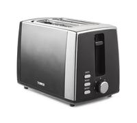 Tower Kitchen Appliance GREY Graphite OMBRE Alloy Steel 900 Watt 2 Slice Toaster