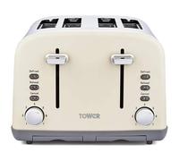 Tower T20042PEB 4 Slice Infinity Stone Toaster in Cream 1800W