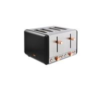 Tower T20051Msh Cavaletto 4-Slice Toaster With Defrost/reheat, 1800W, Latte In Black Black One Size