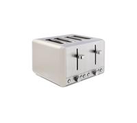 Tower T20051MSH Cavaletto 4-Slice Toaster with Defrost/Reheat, Stainless Steel, 1800W, Latte with Chrome Accents