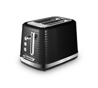 Tower T20083BLK Saturn 2-Slice Toaster with 7 Browning Levels, Defrost/Reheat/Cancel, Black