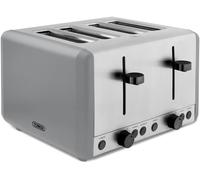 Tower T20086GRY Sera 4 Slice Toaster with 6 Browning Levels 1800W Grey