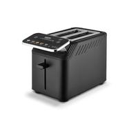 Tower T20096BLK Cavaletto Mirage 2 Slice Toaster with Digital Control Panel, 5 Pre-Set Toasting Options, Countdown Timer, Memory Function, 925W, Black with Chrome Trim