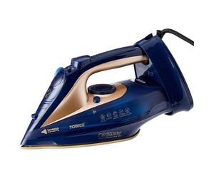 Tower T22008BLG 2 in 1 Cord Cordless Steam Iron in Blue and Gold