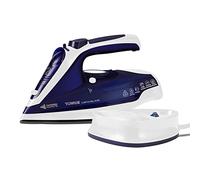 Tower T22008BLU CeraGlide Cordless Steam Iron with Ceramic Soleplate and Variable Steam Function, Blue
